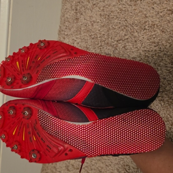 Health Men's Red and Black Cleats Size 12 - Picture 6 of 10